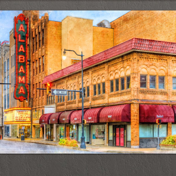 Birmingham Canvas Print, Alabama, Birmingham Downtown, Birmingham Wall Art, Alabama Canvas Art