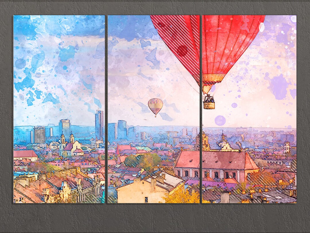 Vilnius Canvas Print, Vilnius Skyline, Vilnius Wall Art, Lithuania Etsy