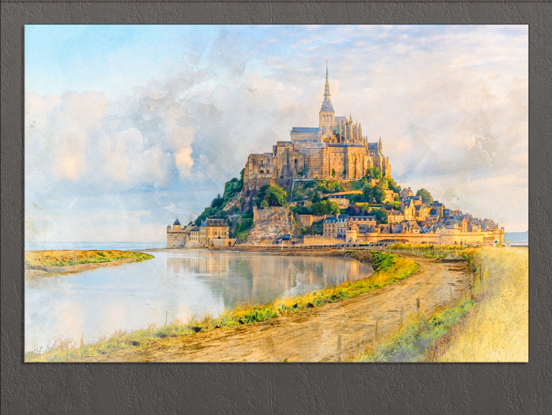 Mont Saint-michel, Normandy, France Canvas Print, France Wall Art