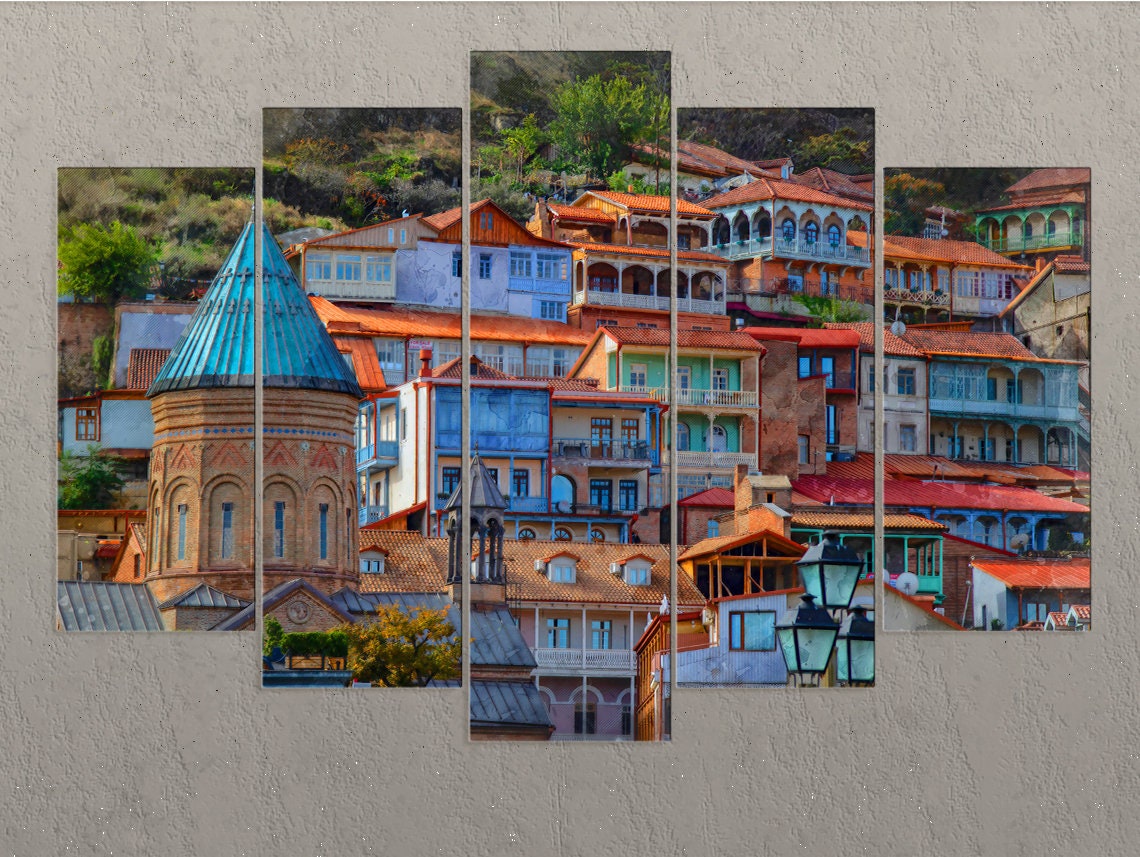 Old Tbilisi Canvas Print Tbilisi Wall Art Tbilisi Etsy UK