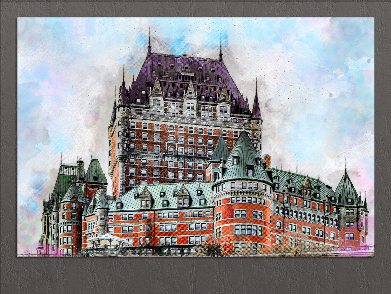 Château Frontenac, Quebec City Canvas Print, Quebec City Wall Art
