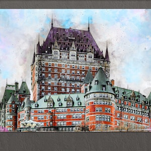 Château Frontenac, Quebec City Canvas Print, Quebec City Wall Art, Québec, Canada