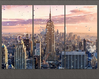New York Canvas Print, New York Skyline, New York Wall Art
