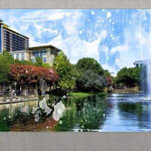 Plano Canvas Print, Plano Downtown, Plano Wall Art
