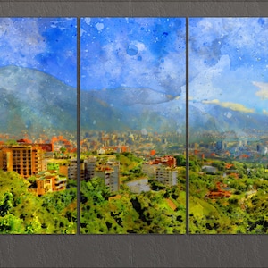 Caracas Canvas Print, Caracas Skyline, Caracas Wall Art, Venezuela