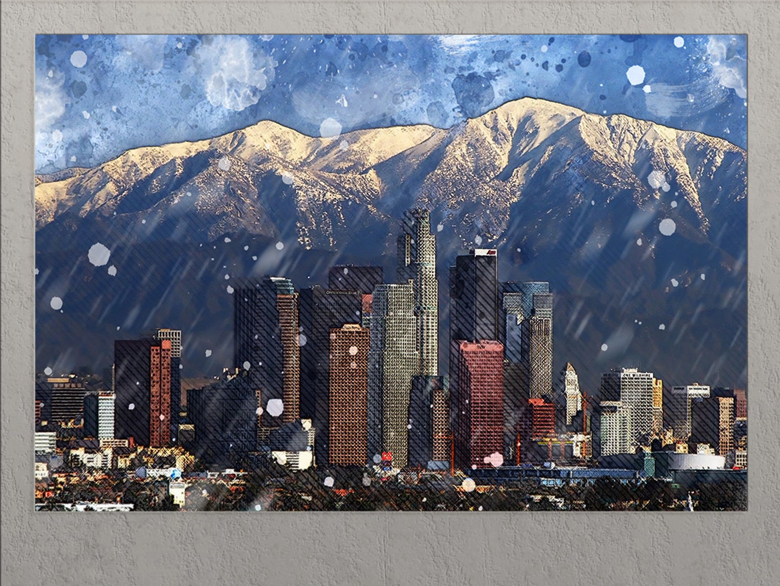 Denver Canvas Print Denver Skyline Denver Wall Art Etsy UK