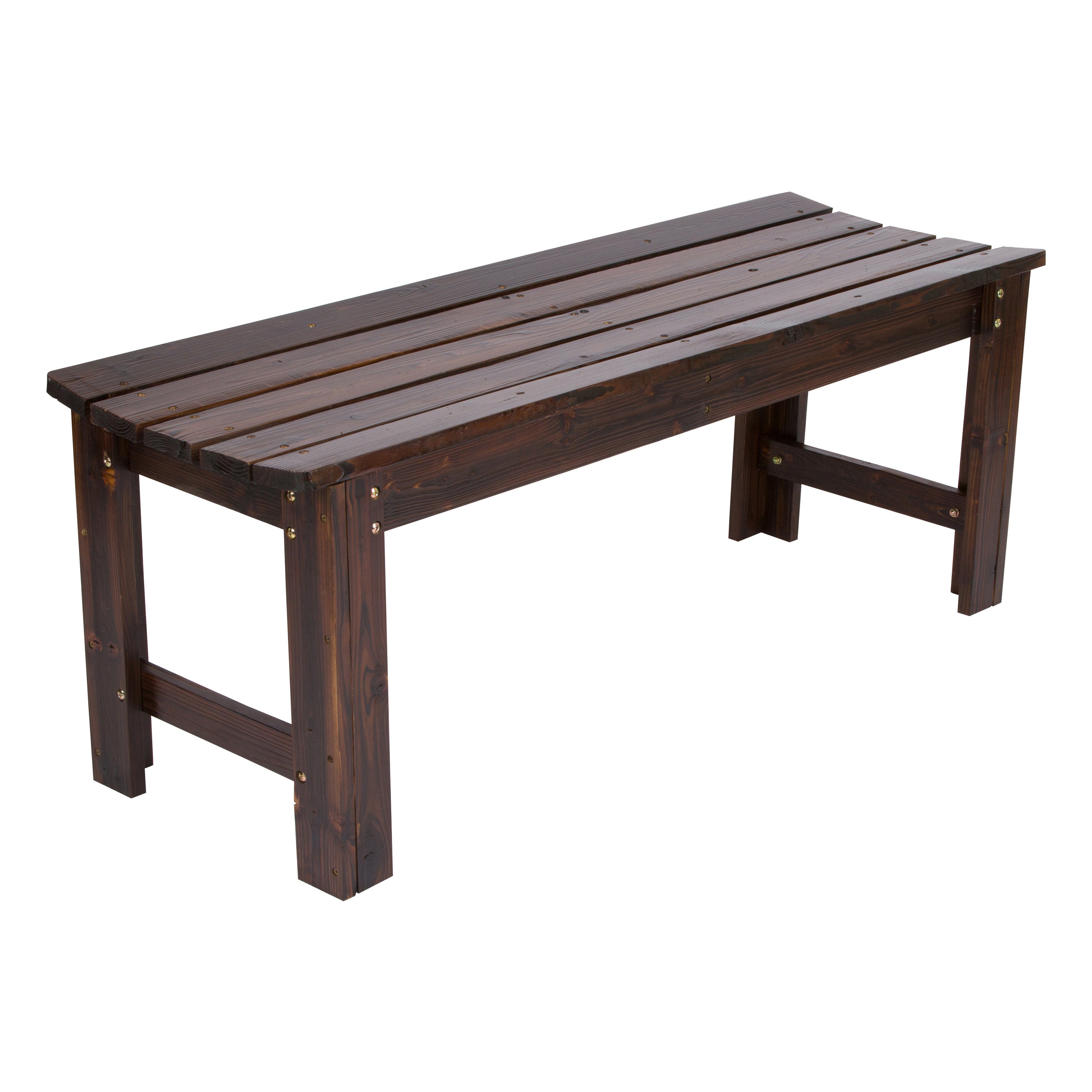4FT Backless Cedar Garden Wood Bench in Multiple Colors 4204 - Etsy