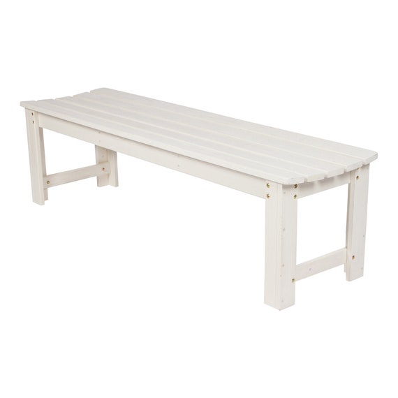 Amish Cedar Wood Traditional Backless Outdoor Bench