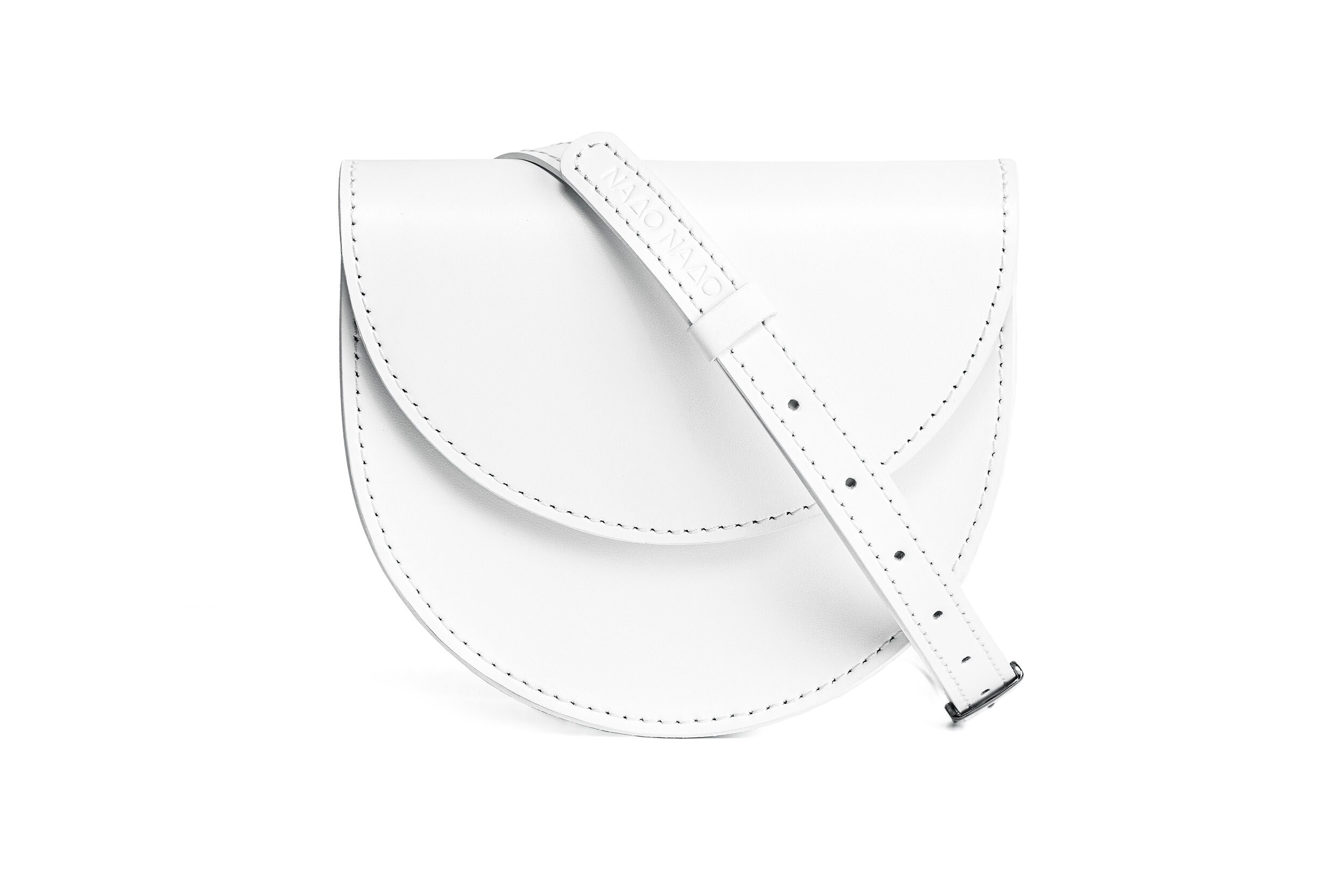 White Saddle Bag / Crossbody Bag / Leather Saddle Purse / Etsy
