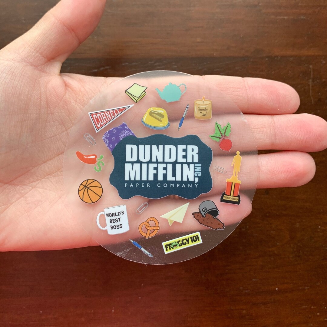 The Office Icons Sticker the Office Memorabilia Sticker the Etsy