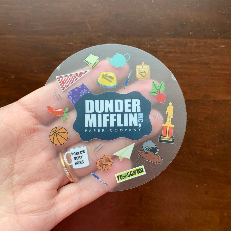 The Office Icons Sticker the Office Memorabilia Sticker the Etsy