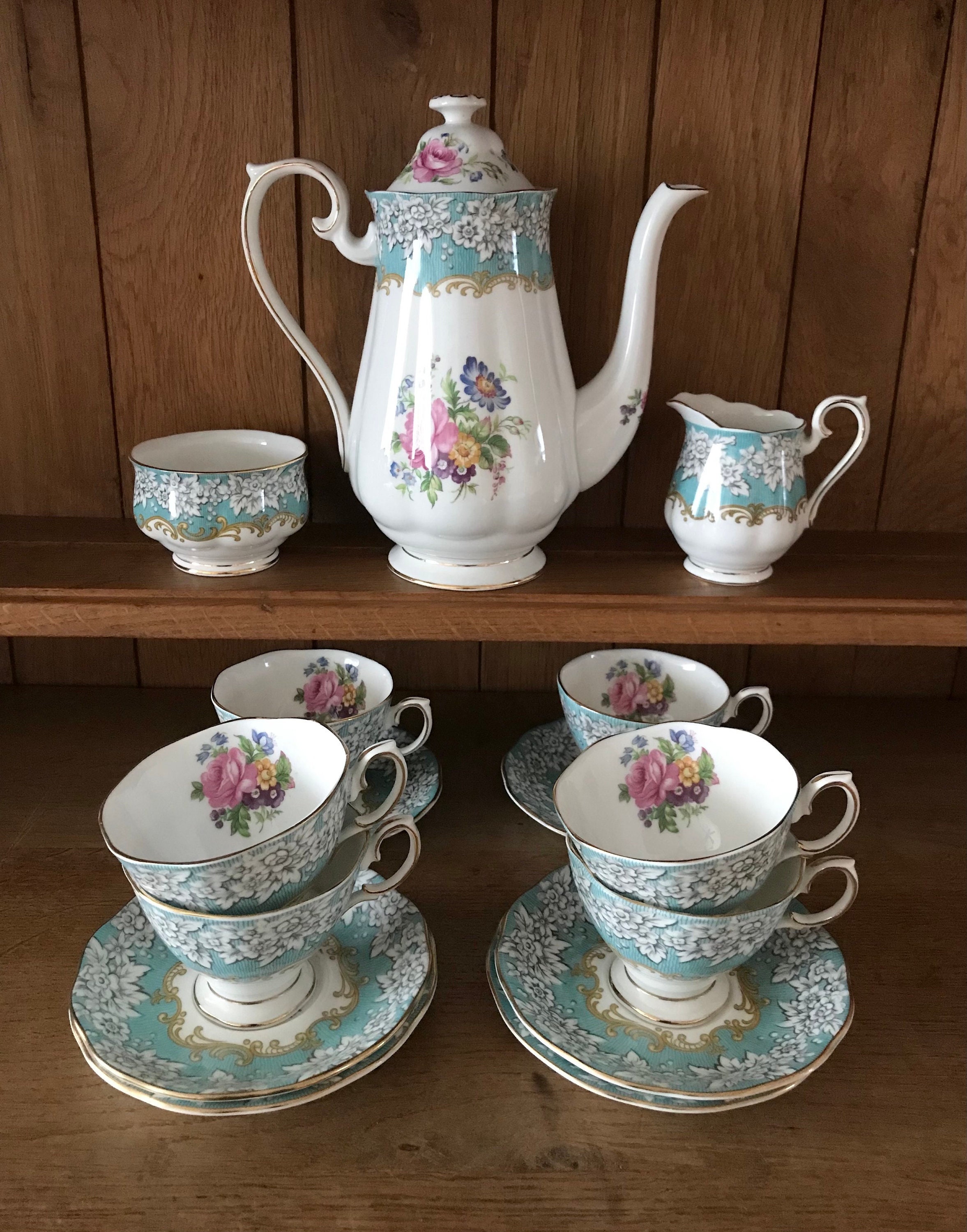 Royal Albert Enchantment 15-piece Coffee Set - Etsy