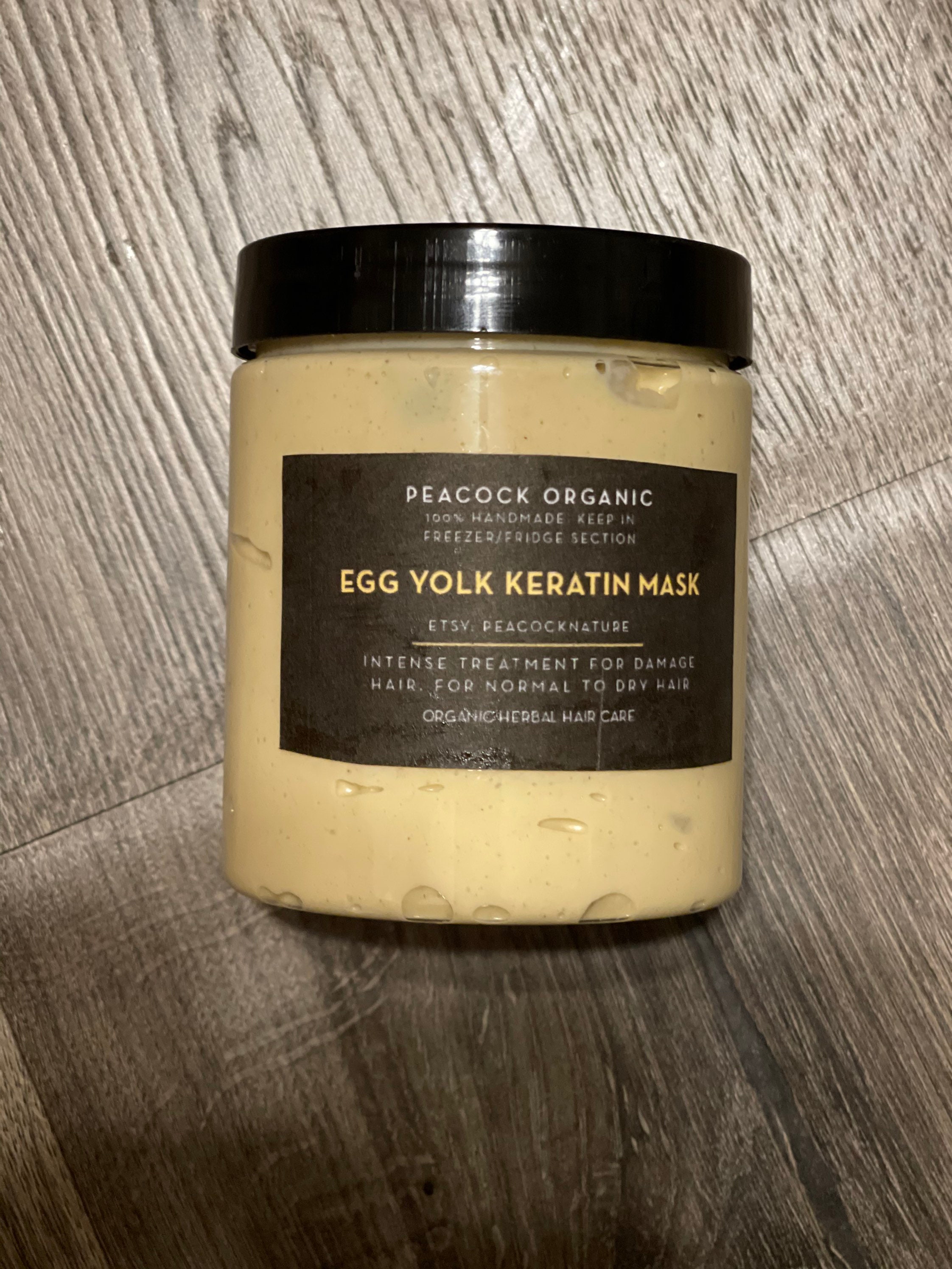 Egg Yolk Keratin Hair Mask Etsy