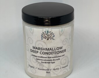 Marshmallow Root Deep Conditioner, Dry Curly Natural or Relaxed Hair, 8oz