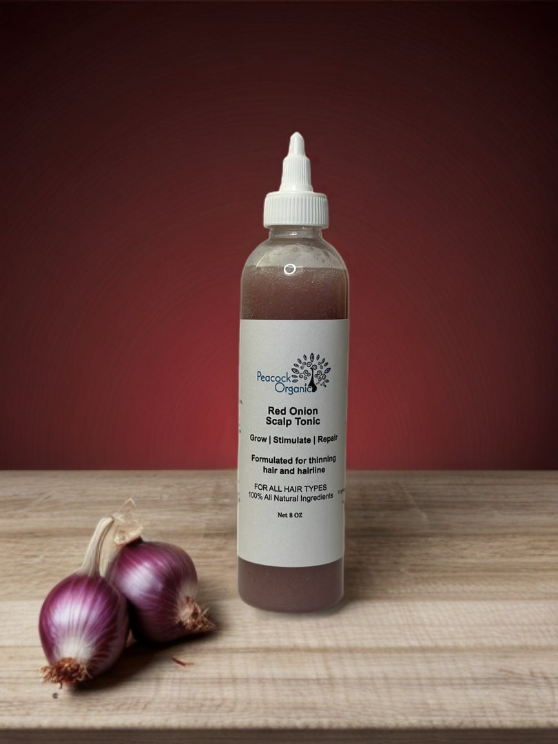 Red Onion Juice Tonic for Thinning Hair, Strong Hair Follicles, Hair