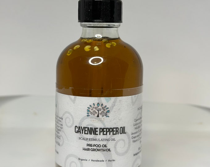 Cayenne Pepper Hair Oil Improves Blood Circulation and Nourishes the