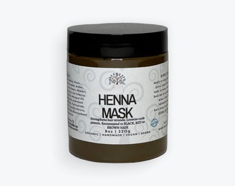 Henna Hair Mask to Strengthening, Curls Loosening and Hair Growth