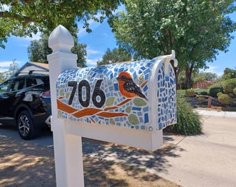 Custom Mosaic Mailbox | Handmade Ceramic Tile Mailbox | One-of-a-Kind Outdoor Art