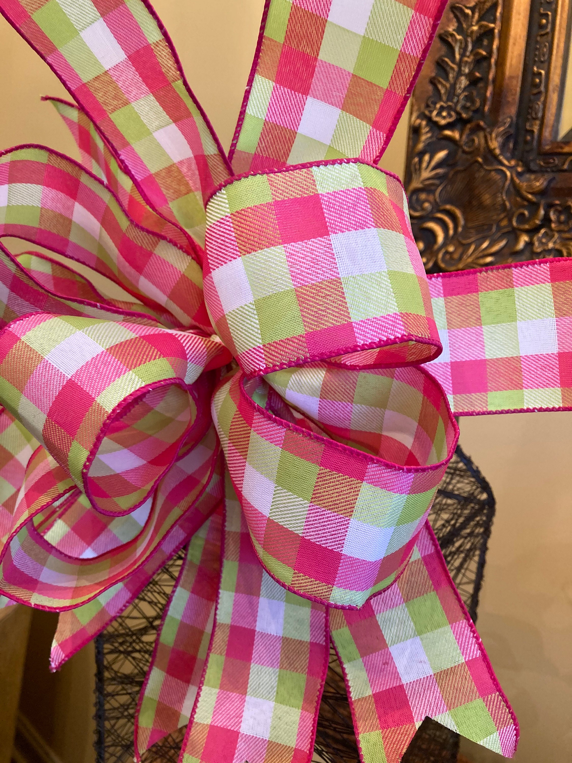 Summer front door Bow Easter Bow Farmhouse Bow Cottage Bow Etsy