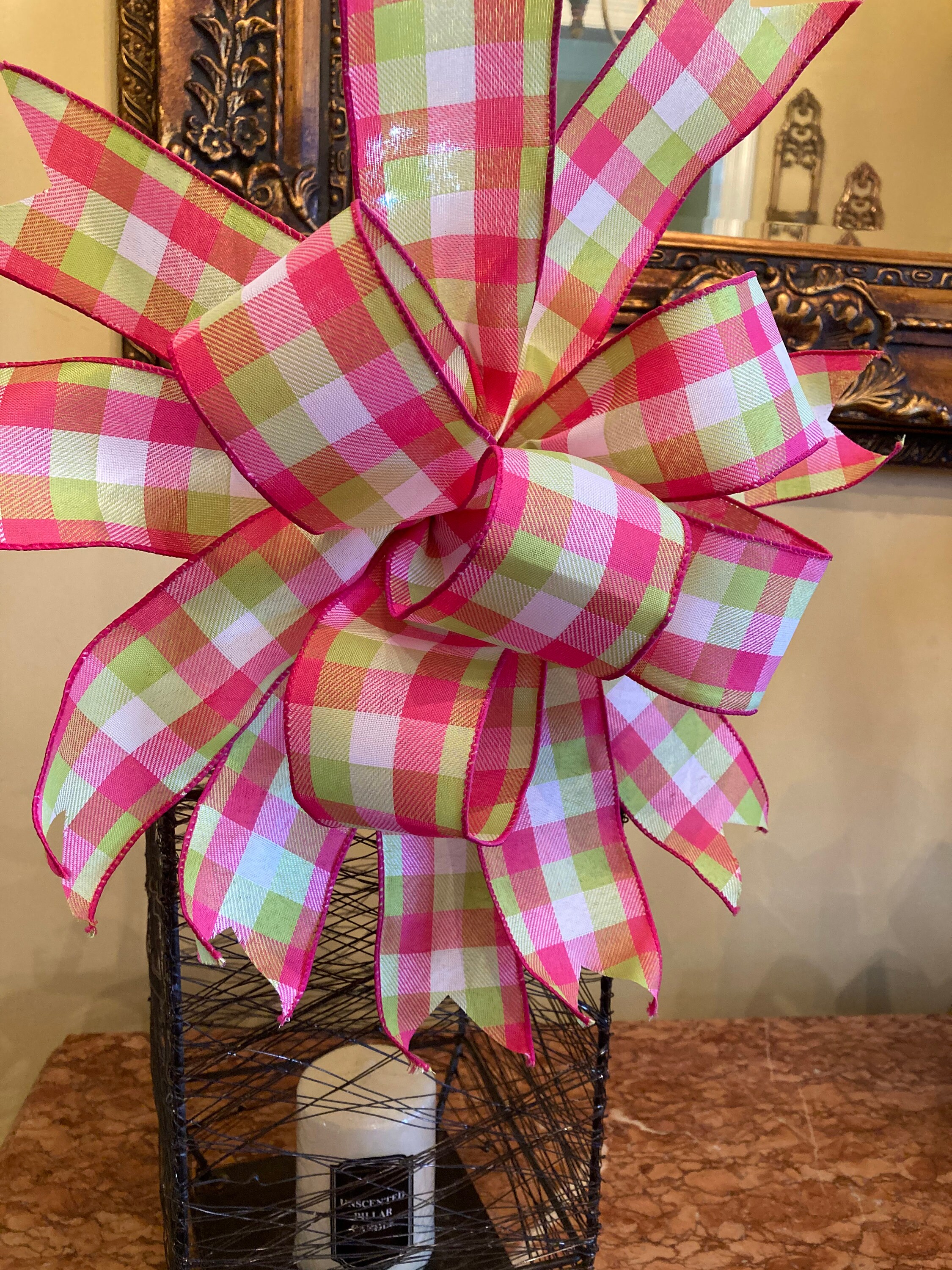 Summer front door Bow Easter Bow Farmhouse Bow Cottage Bow Etsy