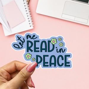 Adesivo Kindle Bookish - Decalque de vinil para leitores - Decoração para leitores - Coisas fofas para livros - Adesivos femininos divertidos e descolados