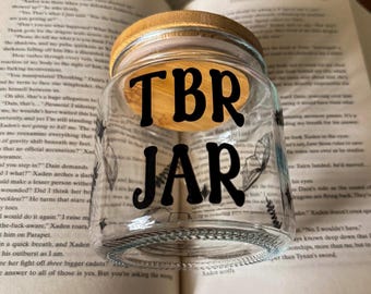Retro TBR Jar: Book Club Gift, Bookish Decor