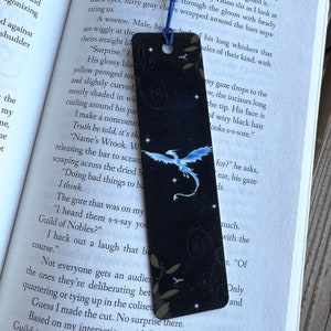 When the Moon Hatched Bookmark- Single Sided Fantasy Readers Gift- Metal Bookmark with Tassel