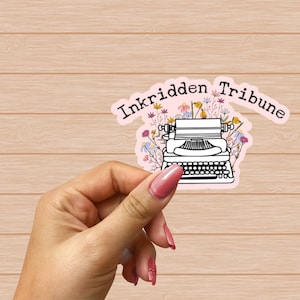 Divine Rivals Sticker: Inkridden Tribune - Bookish Decal for Laptops, Kindle, and More!