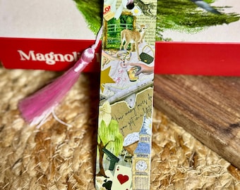Magnolia Parks Bookmark- Single Sided Page Holder- Romance Readers Gift- Daisy Haites Metal Book Mark with Tassel