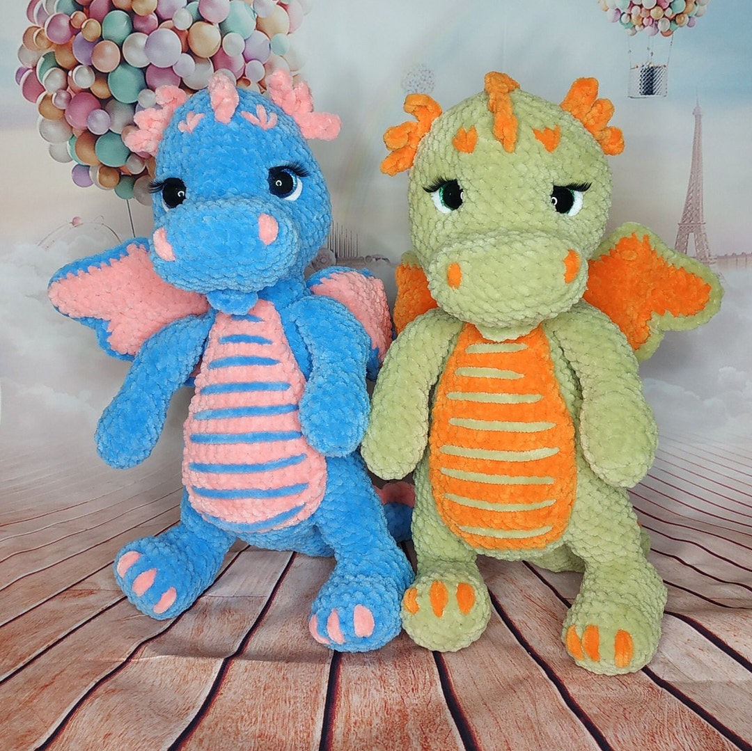 Handmade Soft Plush Dragon Toy Personalized Gift 2024 for Children and ...