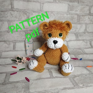 Сrochet toy pattern LION, pattern amigurumi animal