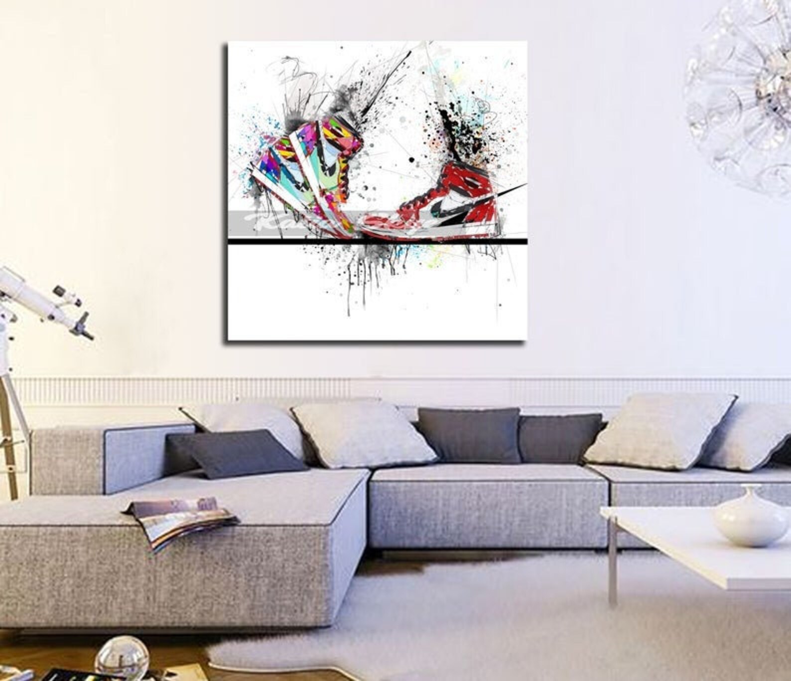 Nike Air Jordans Canvas Air Jordan 1 Art Air Jordan Print Etsy