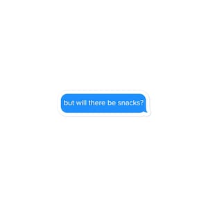 Snacks Vinyl Sticker