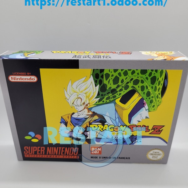 Dragon Ball Z Super Butoden - SNES - Boîte Repro - Qualité supérieure