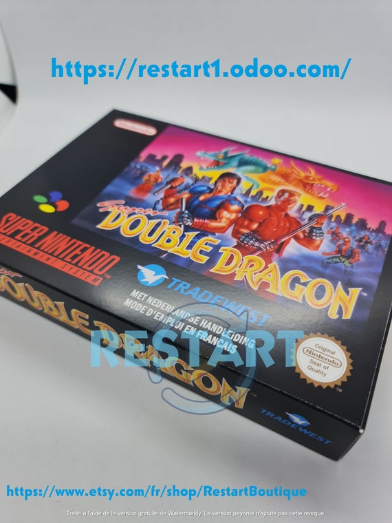 Super Double Dragon SNES Repro Box Premium Quality 