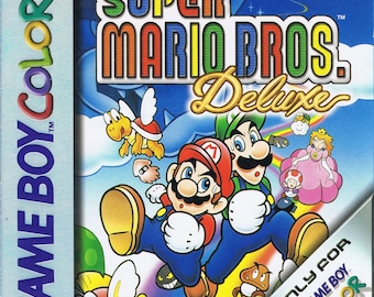 Super Mario Bros. Deluxe - GBC - Repro Box - Superior Quality