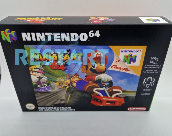 Mario Kart 64 - N64 - Repro Box - Top Quality