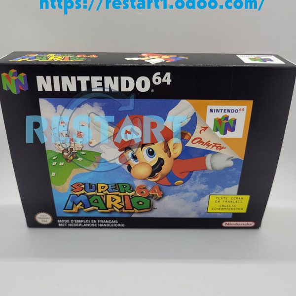 Super Mario 64 - N64 - Boîte Repro - Qualité supérieure