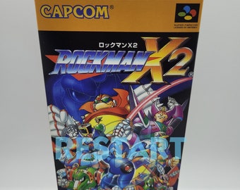 Mega Man X2 - Rock Man X2 - SNES - Scatola di riproduzione - Qualità superiore