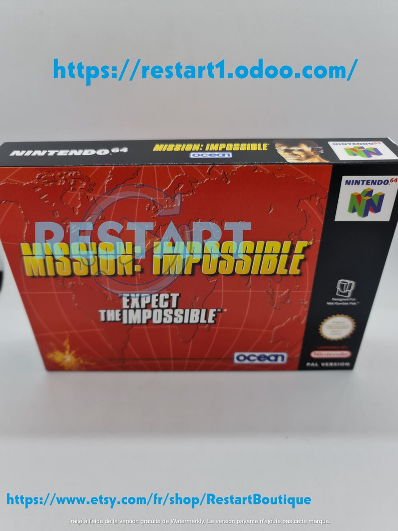 Mission Impossible N64 Repro Box Massima qualità immagine 1