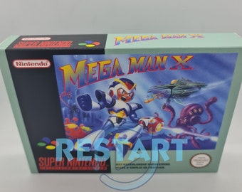 Rock Man X - Mega Man X - SNES - Repro Box - Top Quality
