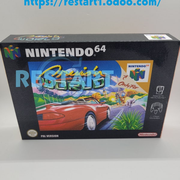 Cruis'n World - N64 - Scatola riprodotta - Alta qualità