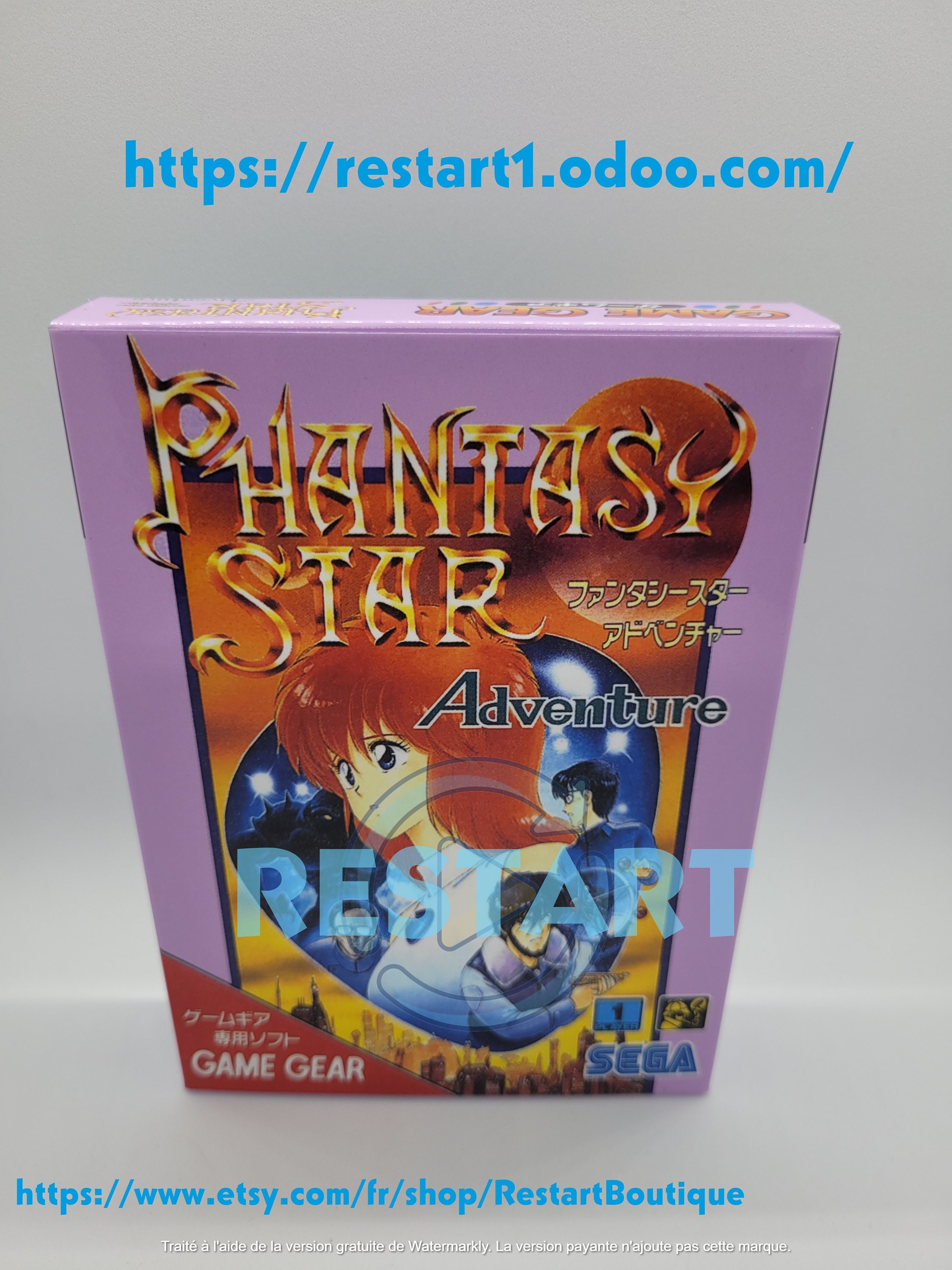 Phantasy Star Adventure SEGA Game Gear Repro Box Premium - Etsy Canada