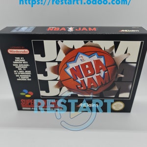  NBA JAM Mega Drive NTSC PAL Replacement Box Art Case Insert Cover Only