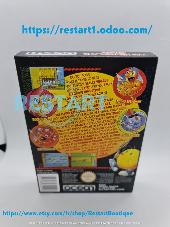 The Newzealand Story NES Repro Box Premium Quality Etsy