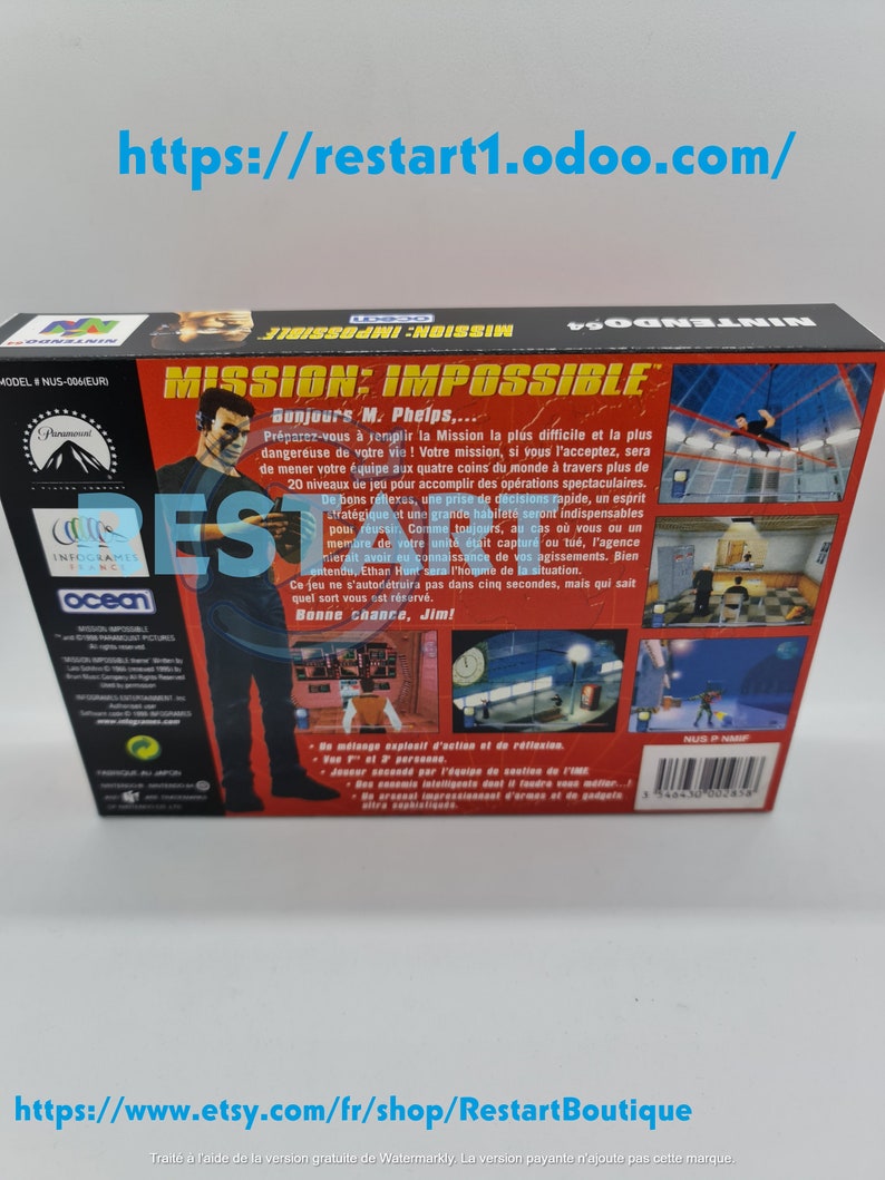 Mission Impossible N64 Repro Box Massima qualità immagine 2