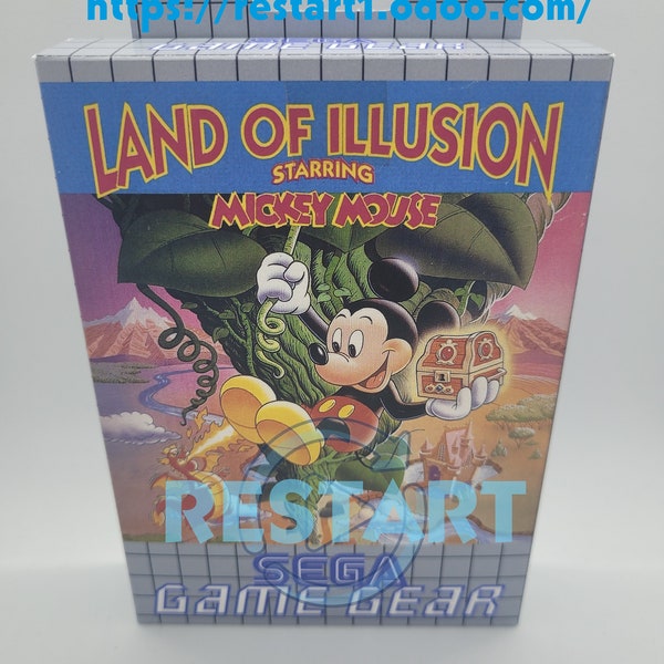 Land of illusion Mickey Mouse - SEGA Game Gear - Boîte Repro - Qualité supérieure