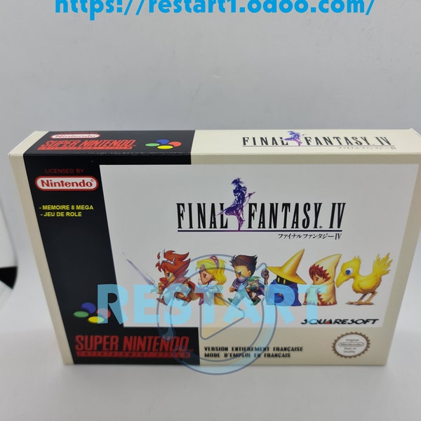 Final Fantasy 4 - SNES - Repro Box - Premium Quality