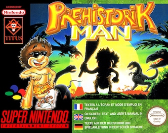 Prehistorik Man - SNES - Repro Box - Superior Quality