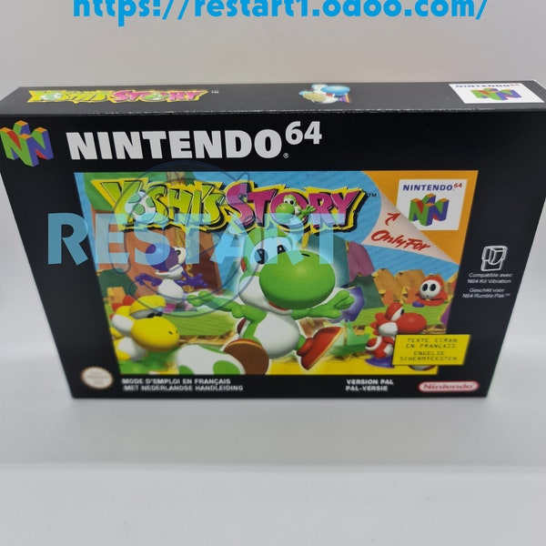 Yoshi's Story - N64 - Boîte Repro - Qualité supérieure